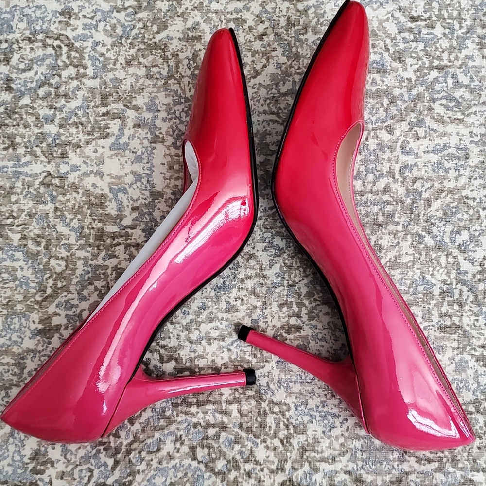 Stuart Weitzman Power Red Degrade Pumps NWT